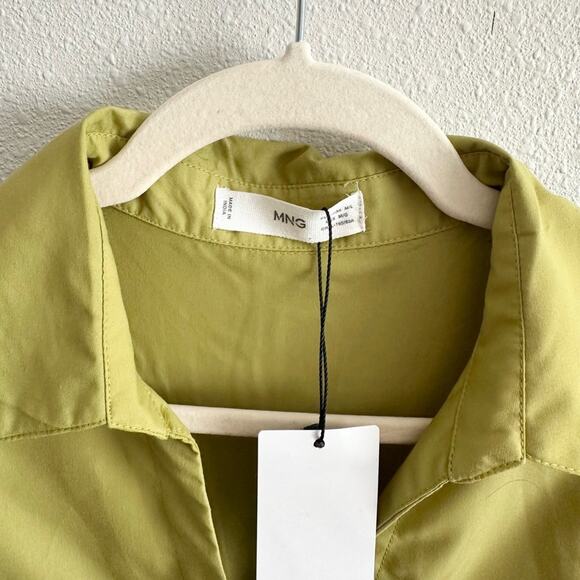 NWT Mango Ruffled Shirt Dress Size Medium Large - Picture 8 of 11